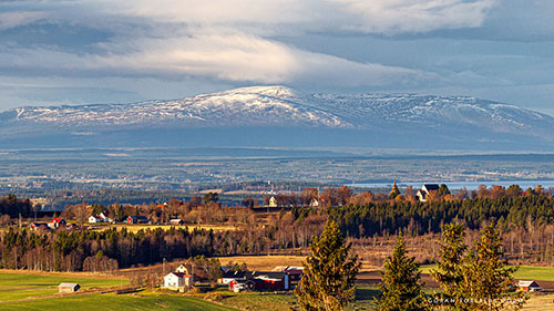 Panorama över Oviksfjällen